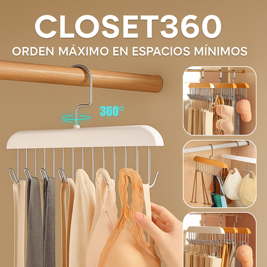 Gancho de madera perchero 360