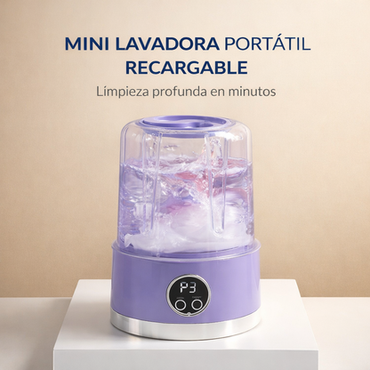 Mini Lavadora Portatil Recargable Usb