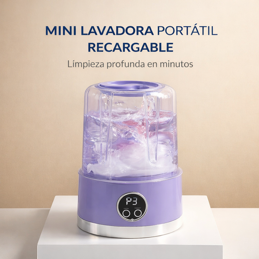 Mini Lavadora Portatil Recargable Usb