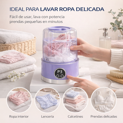 Mini Lavadora Portatil Recargable Usb